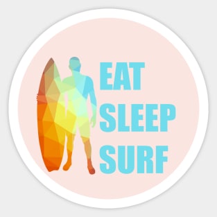 Eat Sleep Surf Sticker